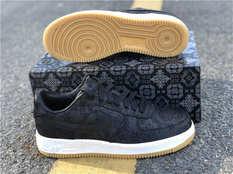 PK GOD CLOT x fragment x Nike Air Force 1 PRM BLACK retail materials ready to ship